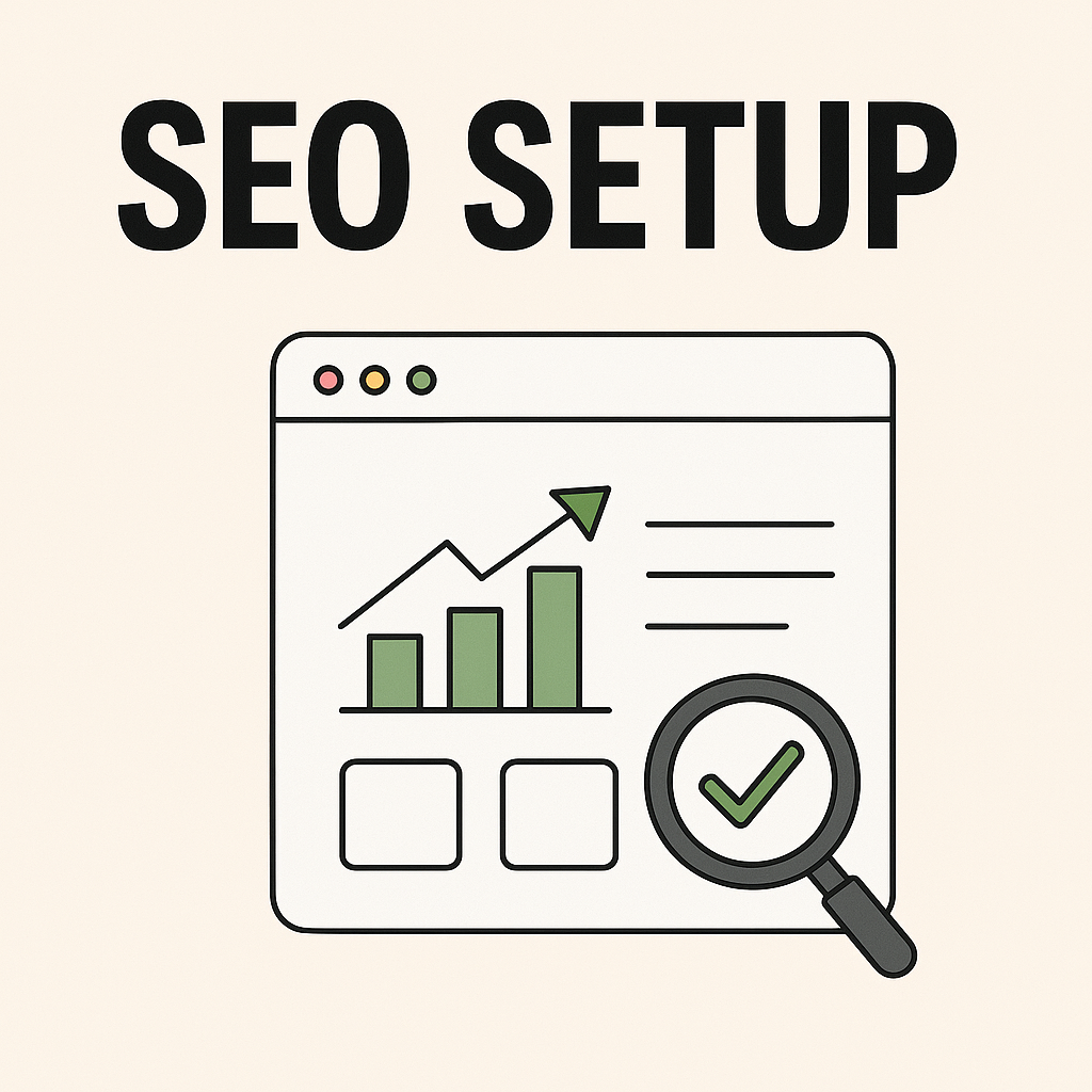 SEO setup graphic