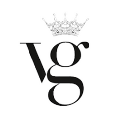 Logo with 'VG' initials and a crown on a white background